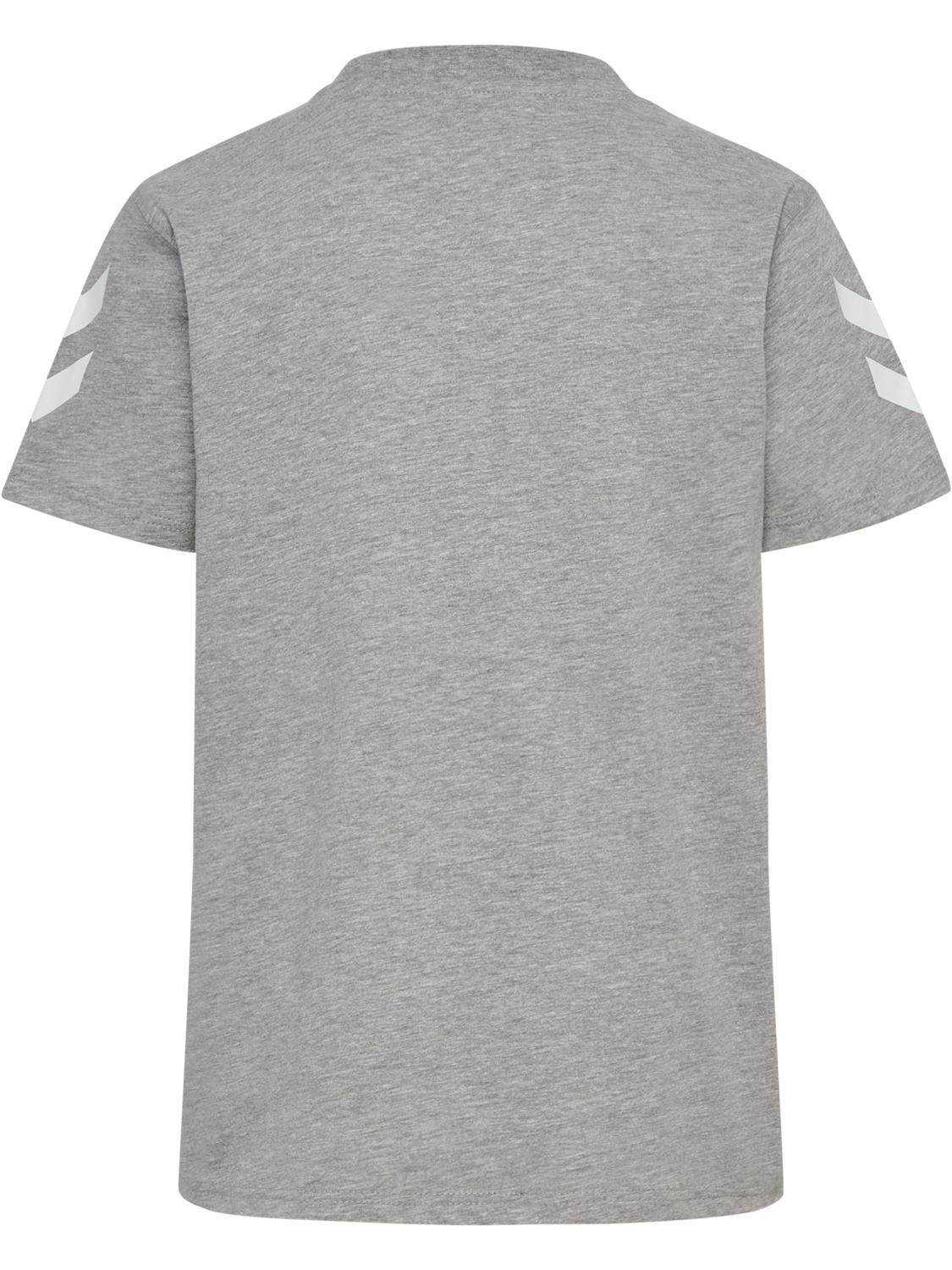 hmlGO 2.0 CHEVRON T-SHIRT S/S KIDS, GREY MELANGE, packshot