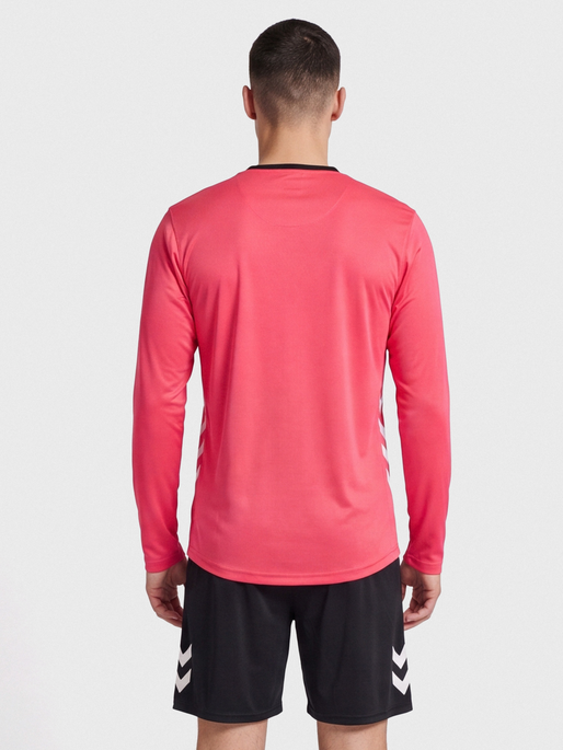 hmlREFEREE CHEVRON JERSEY L/S, DIVA PINK, model
