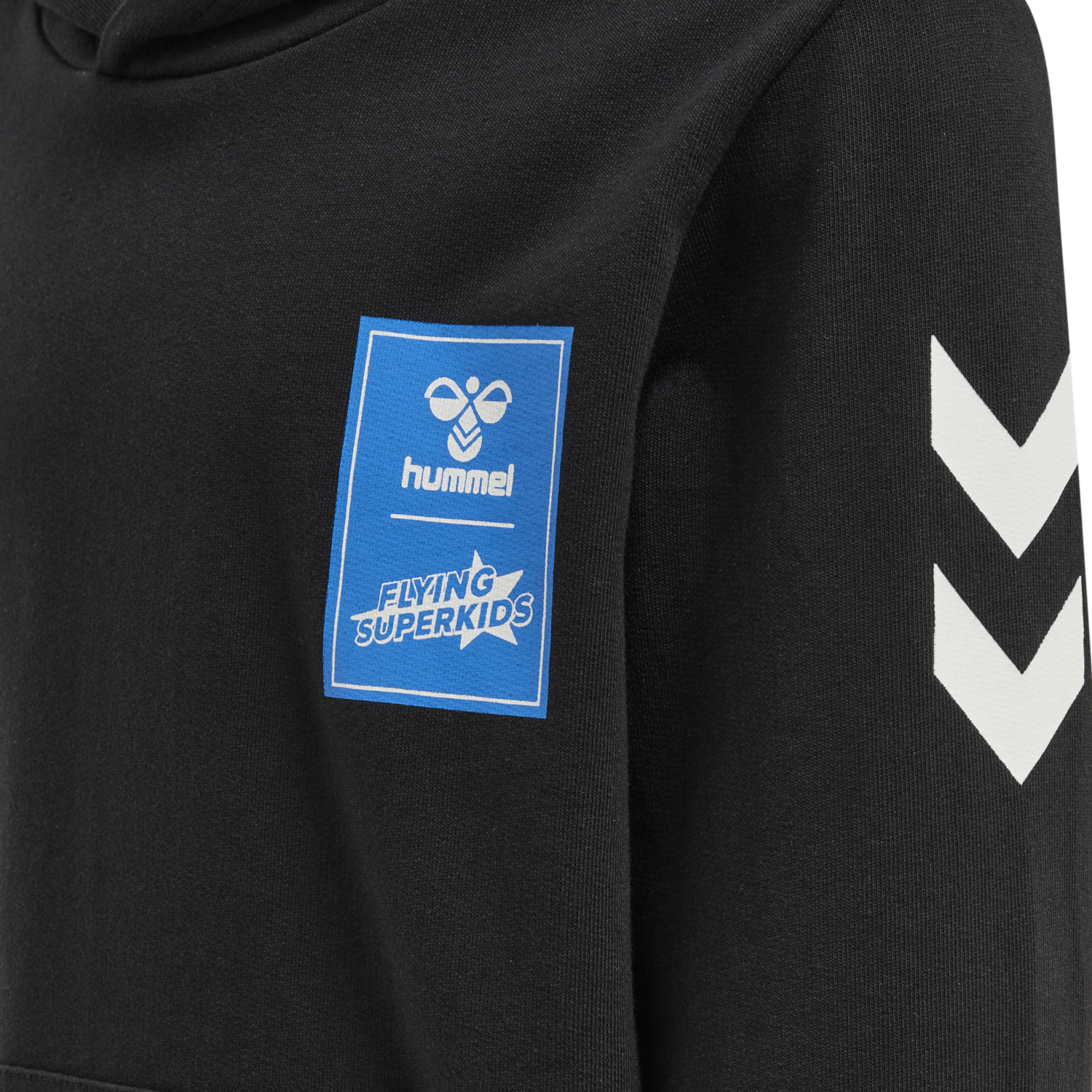 hmlFLYING SPRING HOODIE, BLACK, packshot