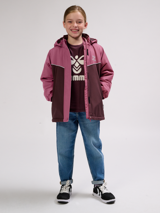 hmlJOSSE TEX JACKET, TULIPWOOD/TULIPWOOD, model