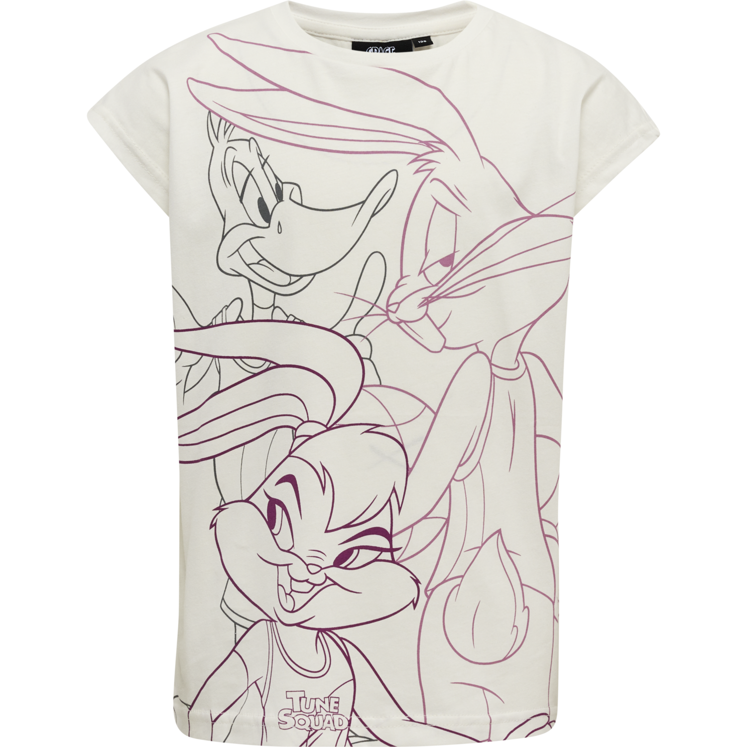 hmlSPACE JAM DIEZ T-SHIRT S/S, MARSHMALLOW, packshot