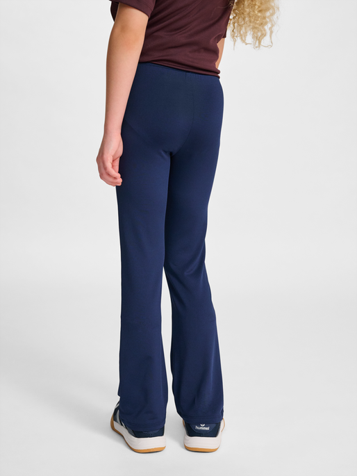 hmlJR HIGH WAIST FLARED TIGHTS, BLACK IRIS, model