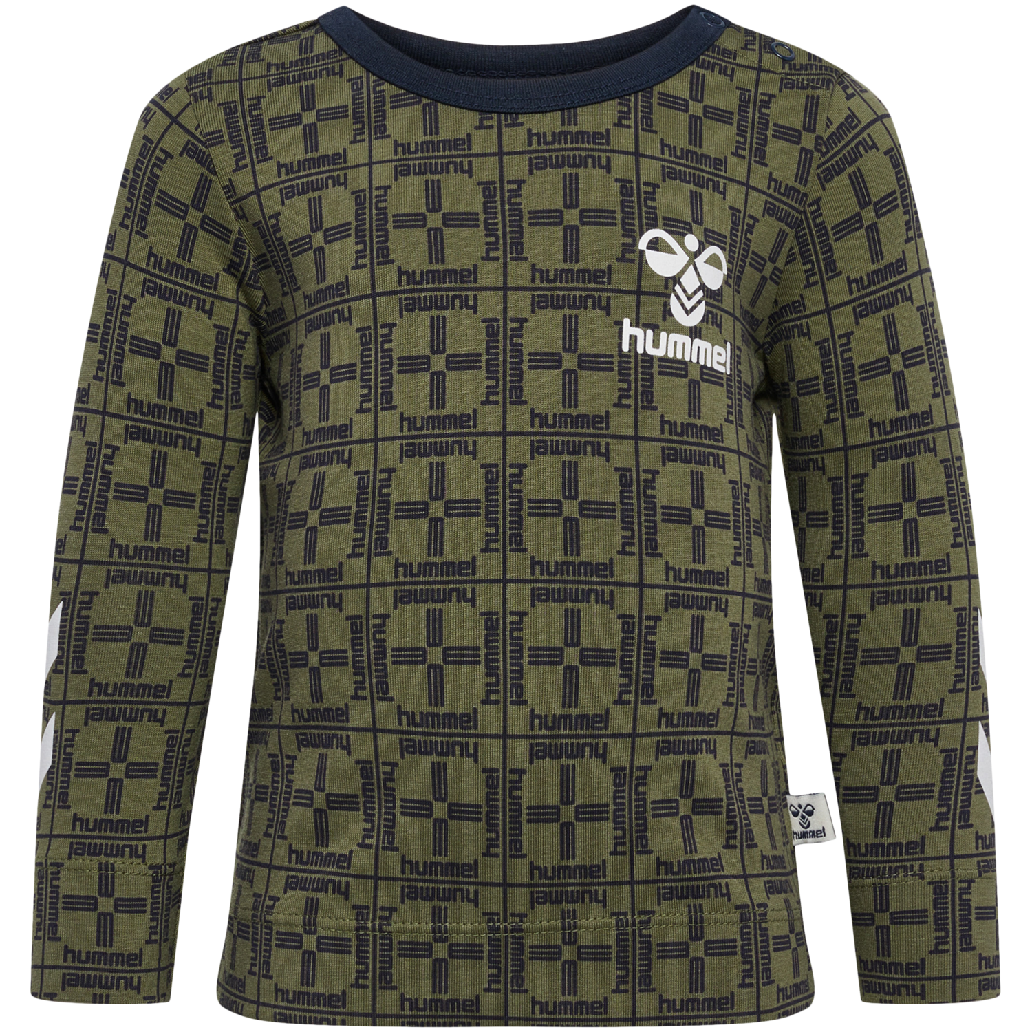 hmlCHECK T-SHIRT L/S, !KALAMATA, packshot