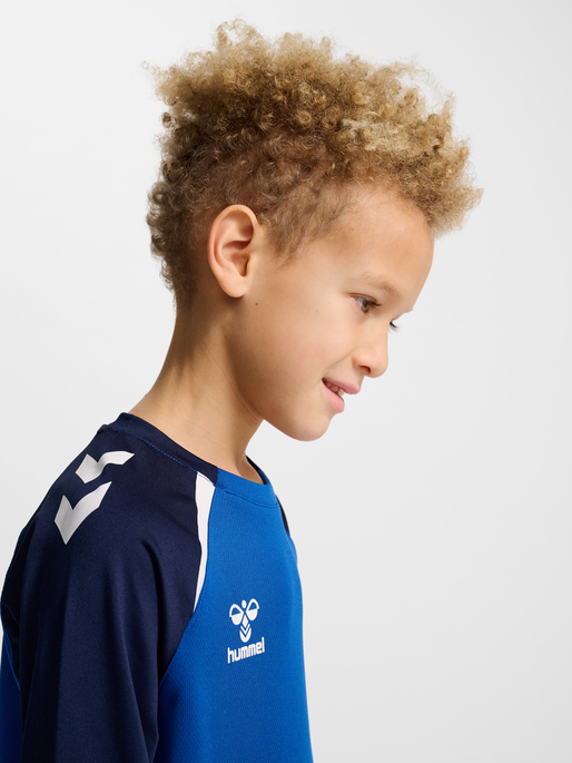 hmlLEAD 2.0 CREW SWEAT KIDS, TRUE BLUE/MARINE, model