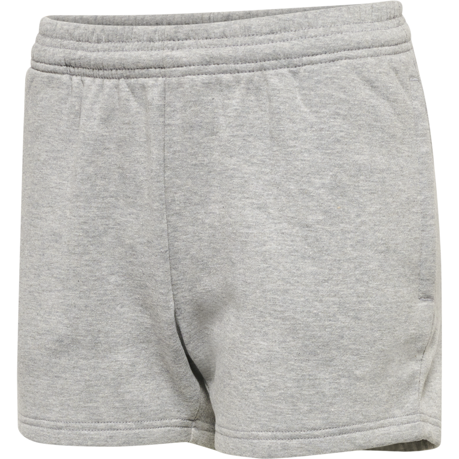 hmlRED BASIC SWEAT SHORTS KIDS, GREY MELANGE, packshot