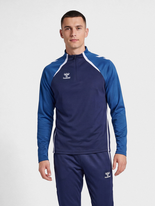 hmlLEAD 2.0 HALF ZIP, MARINE/TRUE BLUE, model