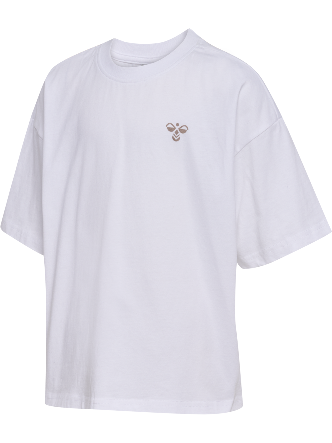 hmlJR SILLY S/S BOXY T-SHIRT SOLID, BRIGHT WHITE, packshot