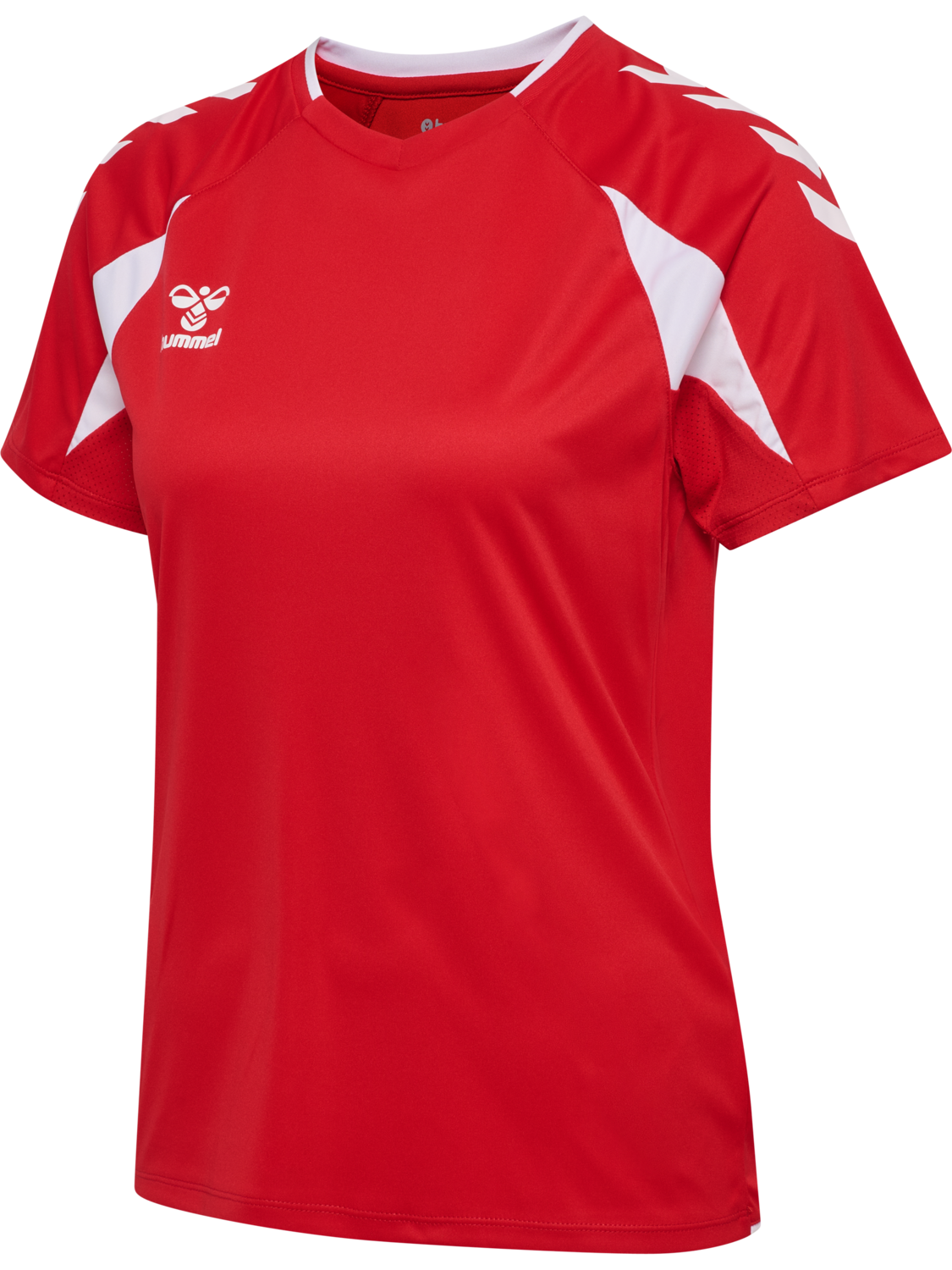 hmlCORE 2.0 JERSEY S/S WOMAN, TRUE RED/WHITE, packshot