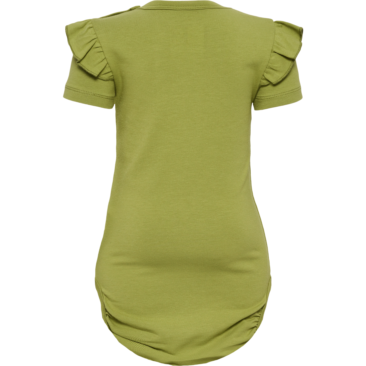 hmlDREAM RUFFLE BODY S/S, GREEN OLIVE, packshot