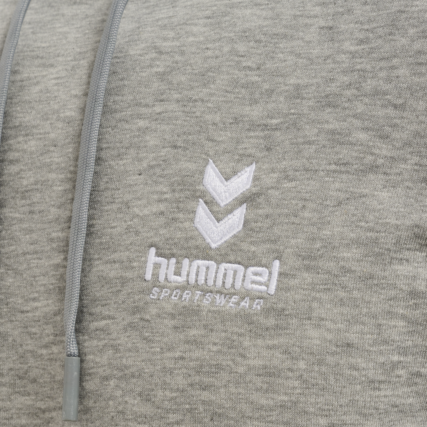 hmlOSCAR HOODIE, GREY MELANGE, packshot