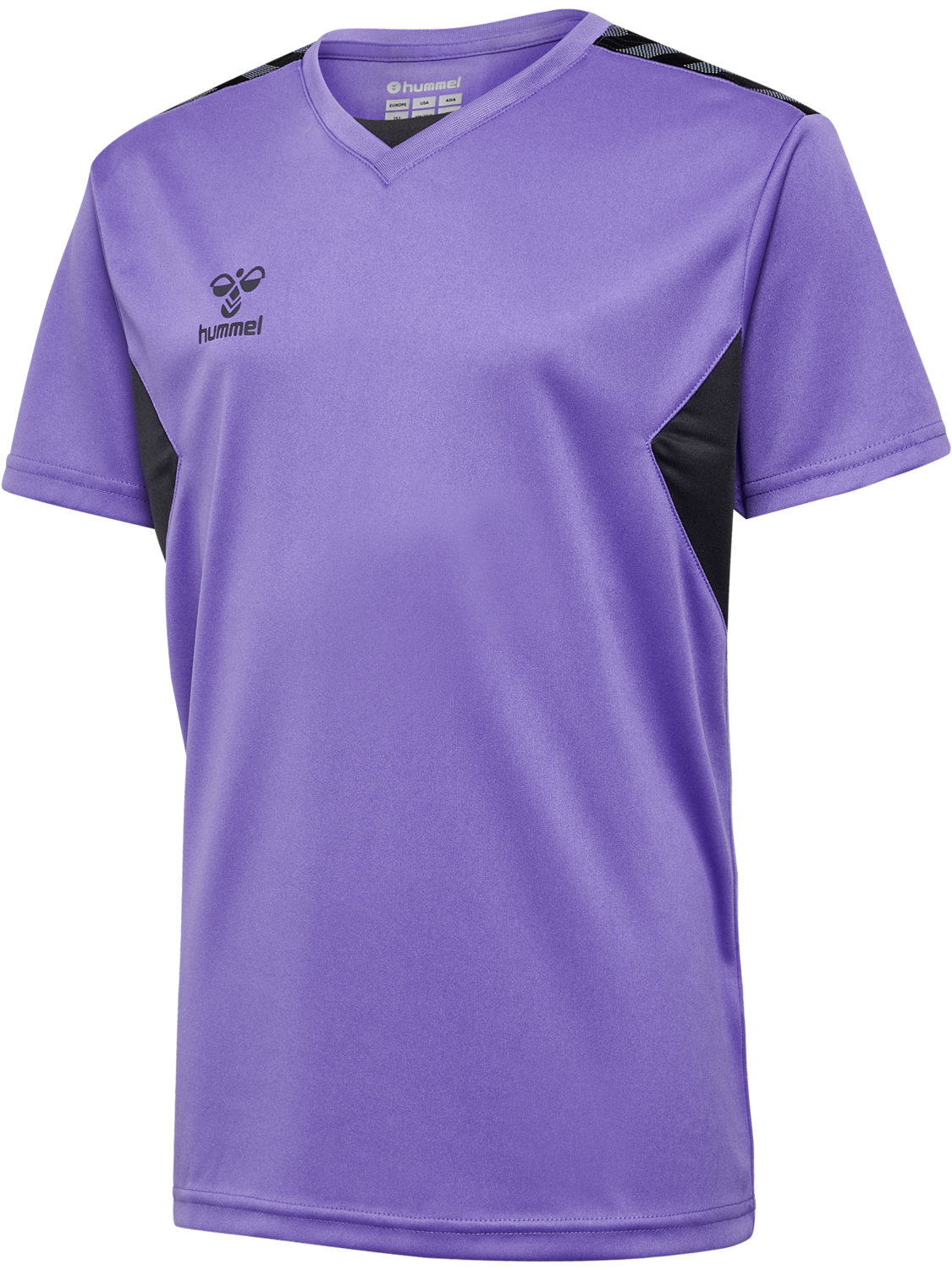 hmlAUTHENTIC PL JERSEY S/S KIDS, DAHLIA PURPLE/ASPHALT, packshot