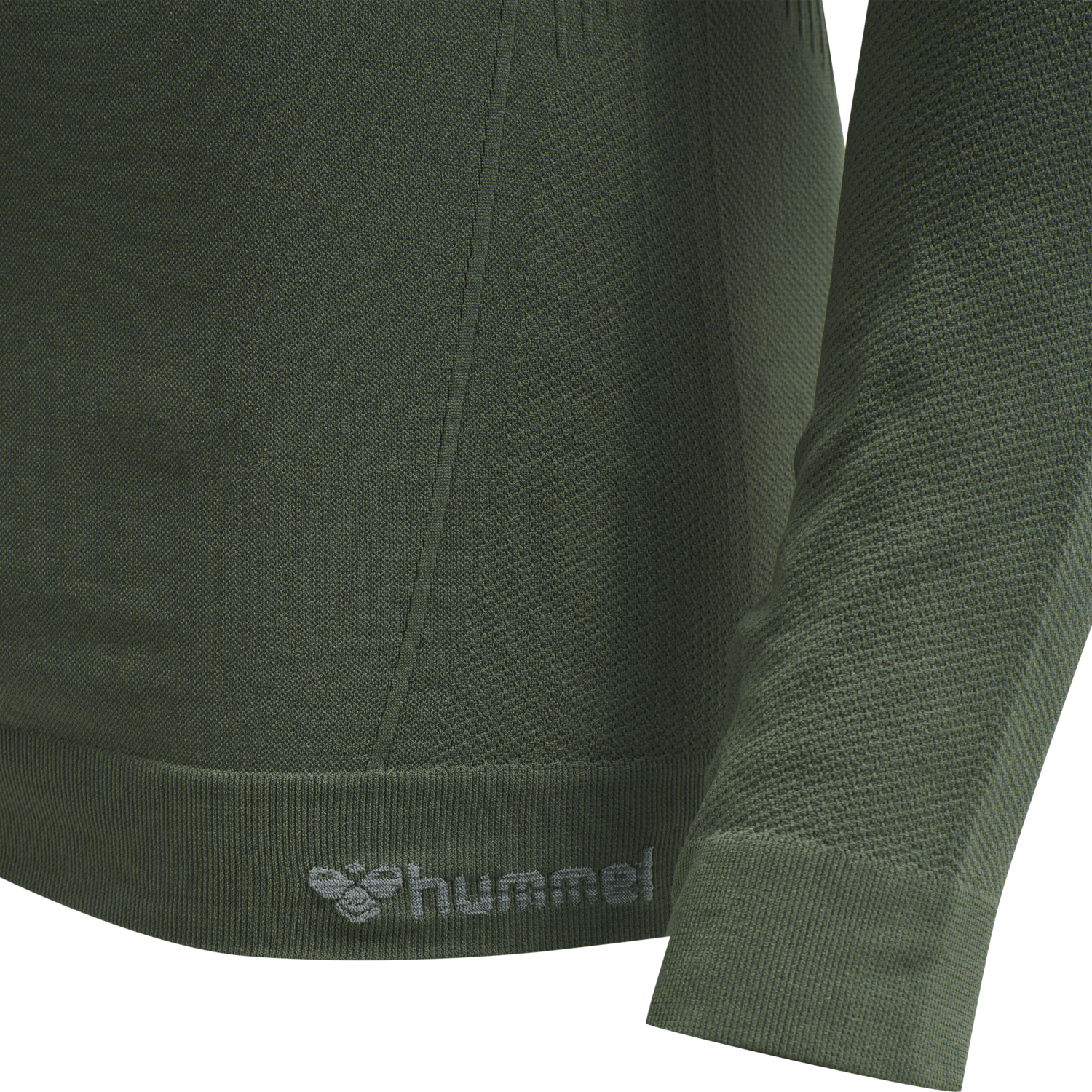 hmlSTROKE SEAMLESS T-SHIRT L/S, THYME, packshot