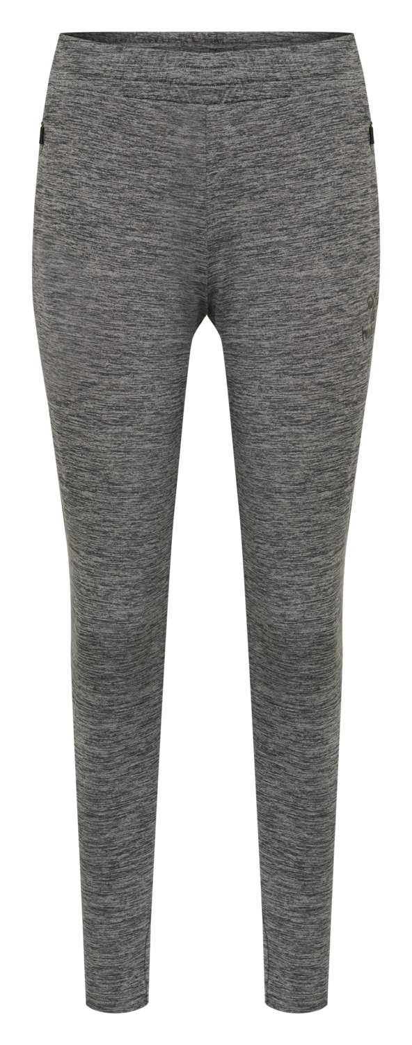 hmlSELBY TAPERED PANTS, DARK GREY MELANGE, packshot