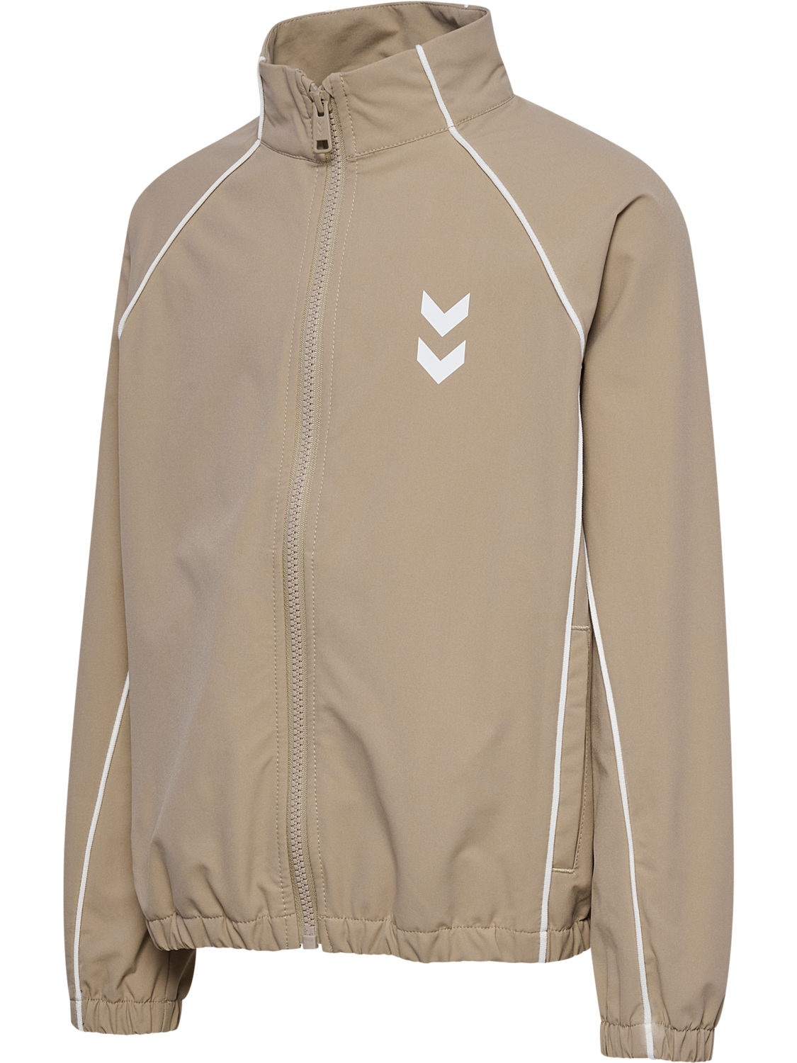 hmlJR STREET TRACKSUIT JACKET, SILVER MINK, packshot