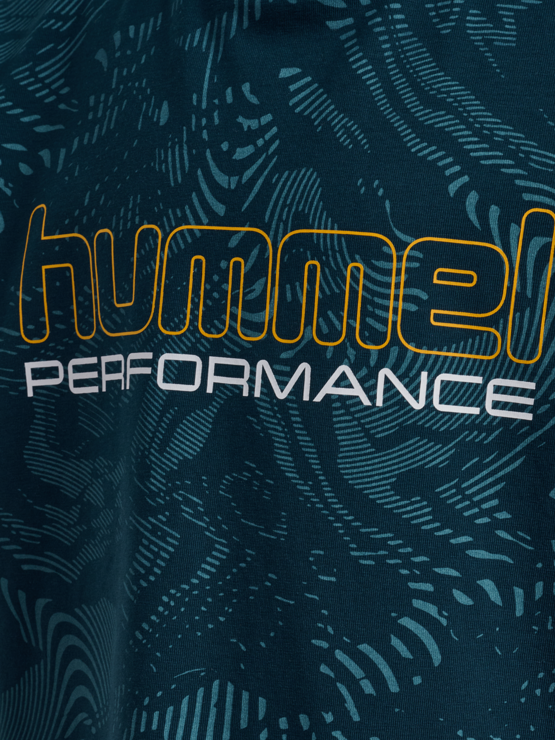 hmlJR AOP LOGO T-SHIRT, REFLECTING POND, packshot
