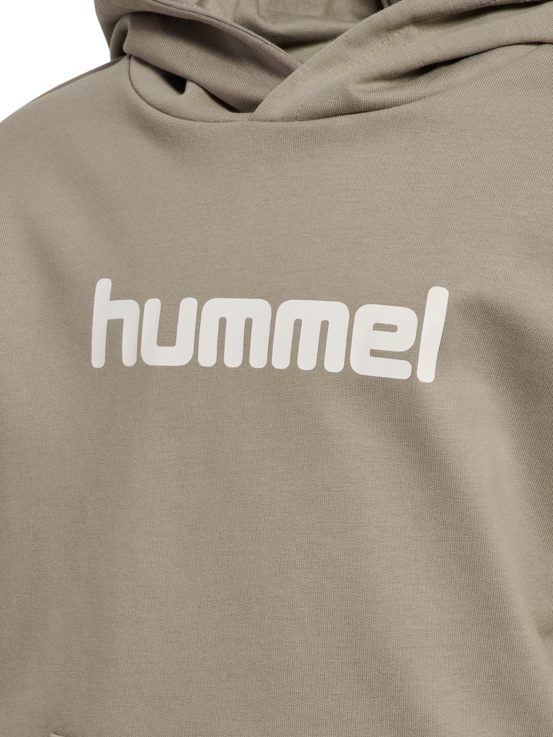 hmlJR LOGO HOODIE, ROCK RIDGE, packshot