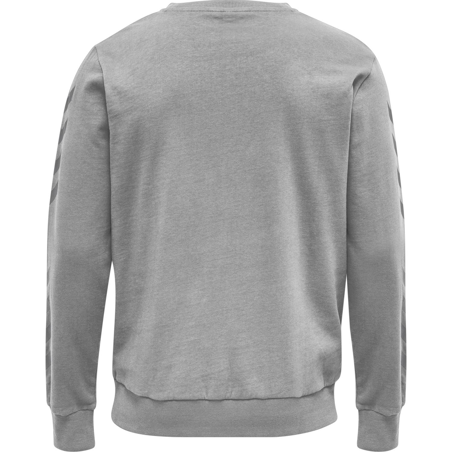 hmlLEGACY CHEVRON SWEATSHIRT, GREY MELANGE, packshot