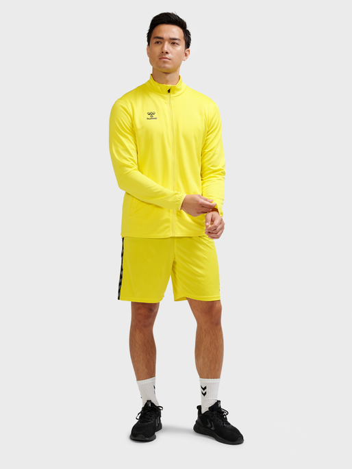 hmlESSENTIAL TRACK JACKET, BLAZING YELLOW, model