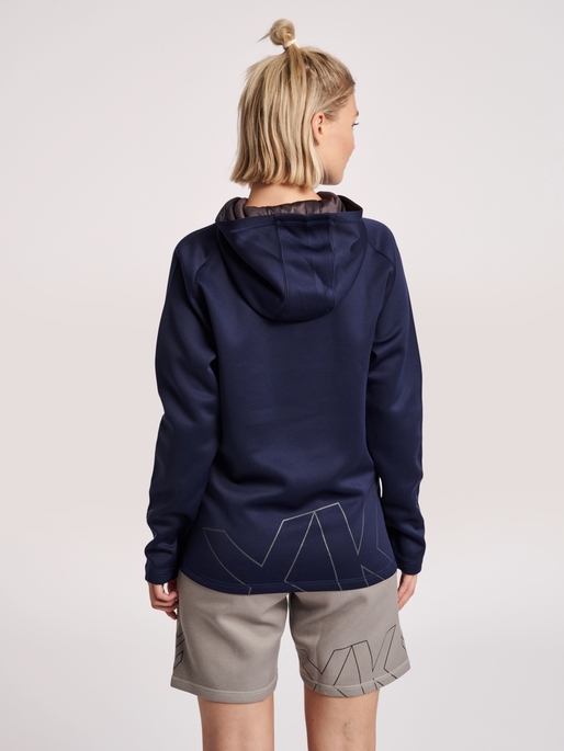 hmlCIMA XK HOODIE WOMAN, MARINE, model