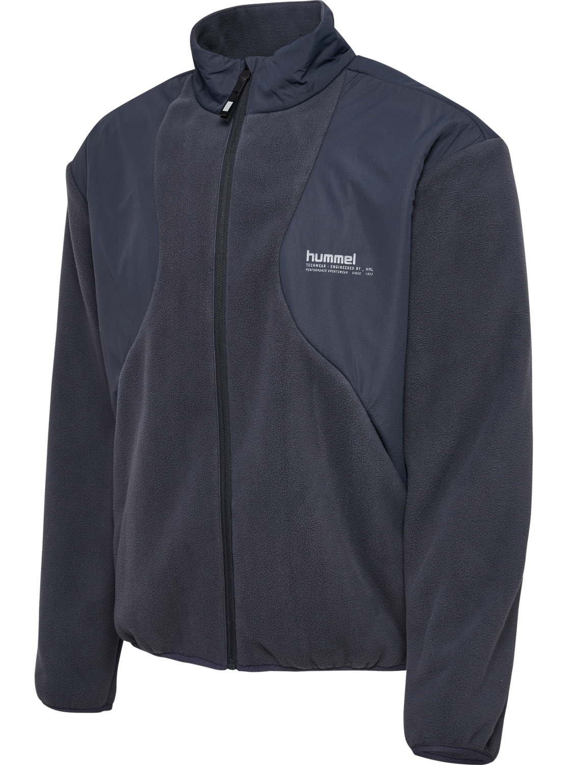 hmlHYBRID FLEECE JACKET, EBONY, packshot