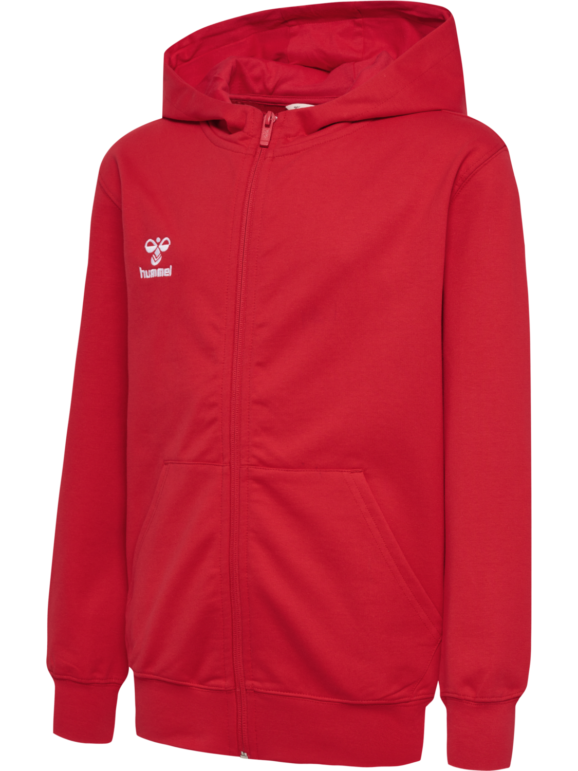 hmlGO 2.0 ZIP HOODIE KIDS, TRUE RED, packshot