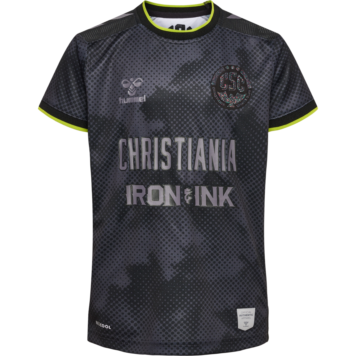 CSC 22/23 AWAY JERSEY S/S KIDS, JET BLACK/FORGED IRON, packshot