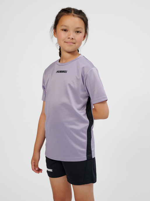 hmlMULTI PL JERSEY KIDS, LAVENDER GRAY, model