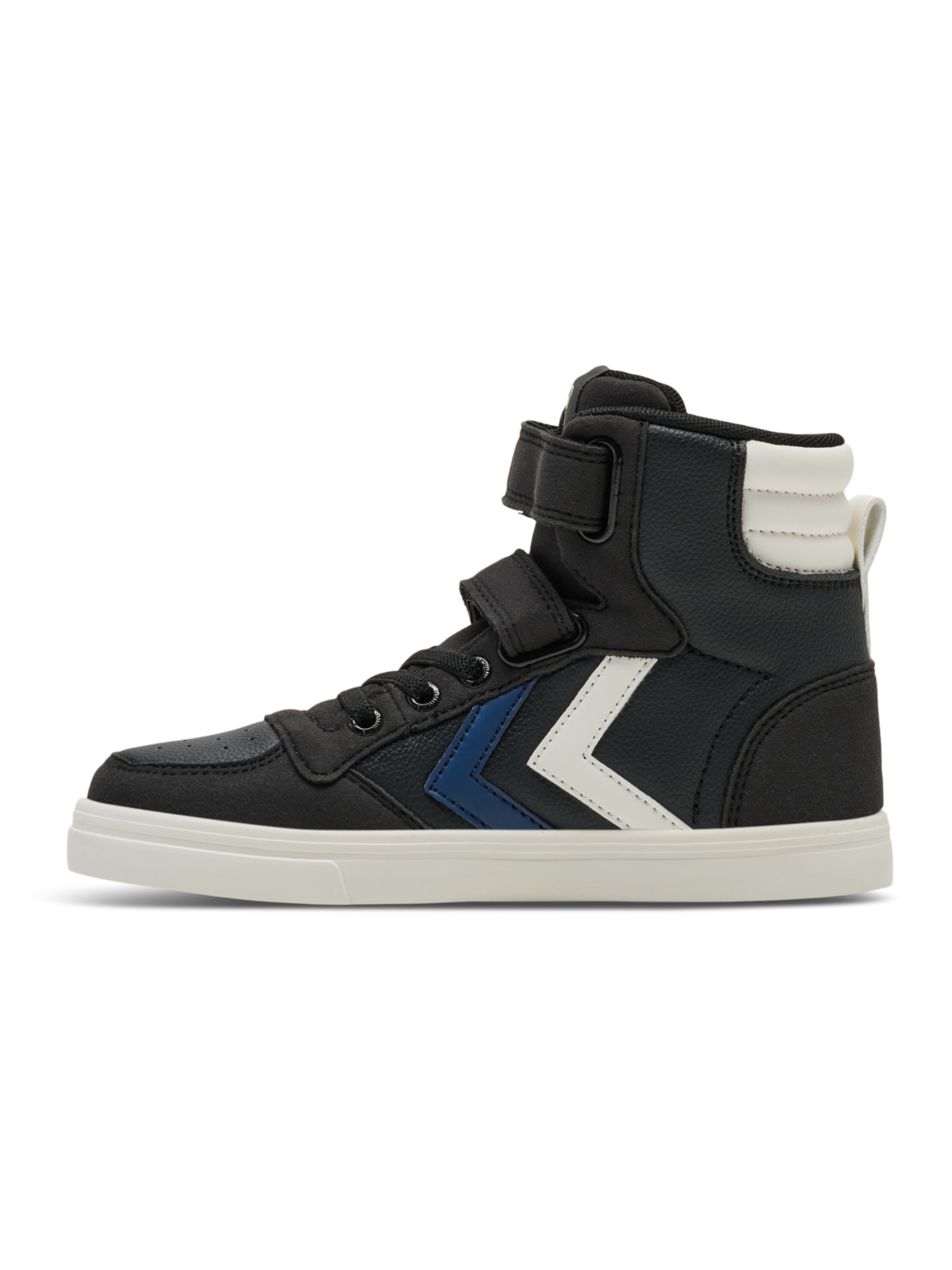 SLIMMER STADIL LEATHER HIGH JR, BLACK/BLUE, packshot