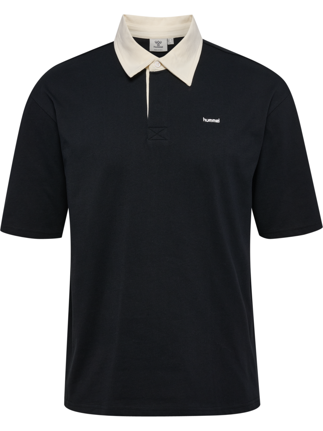 hmlI-D POLO S/S, BLACK, packshot