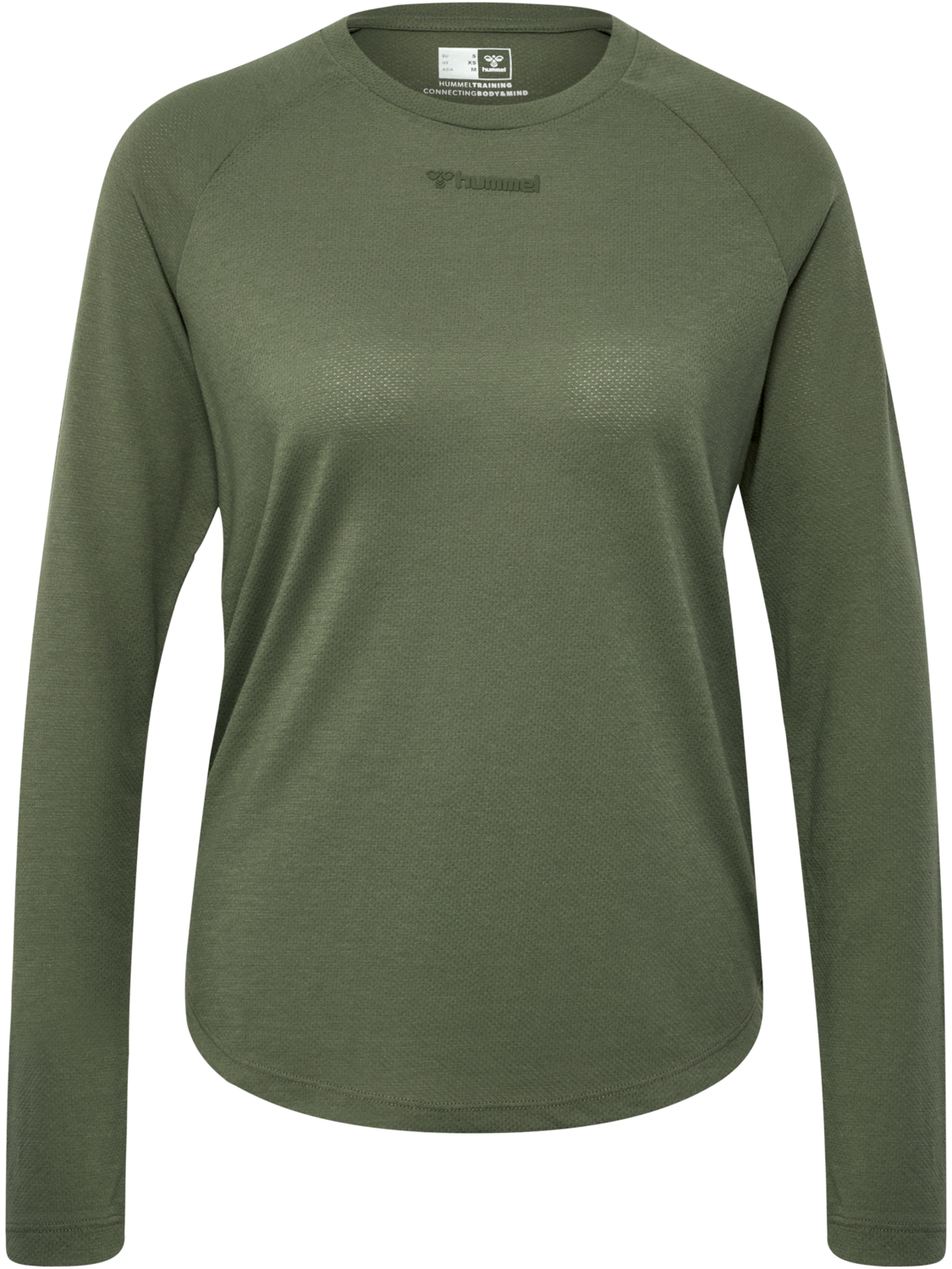 hmlMT VANJA T-SHIRT L/S, DEEP LICHEN GREEN, packshot