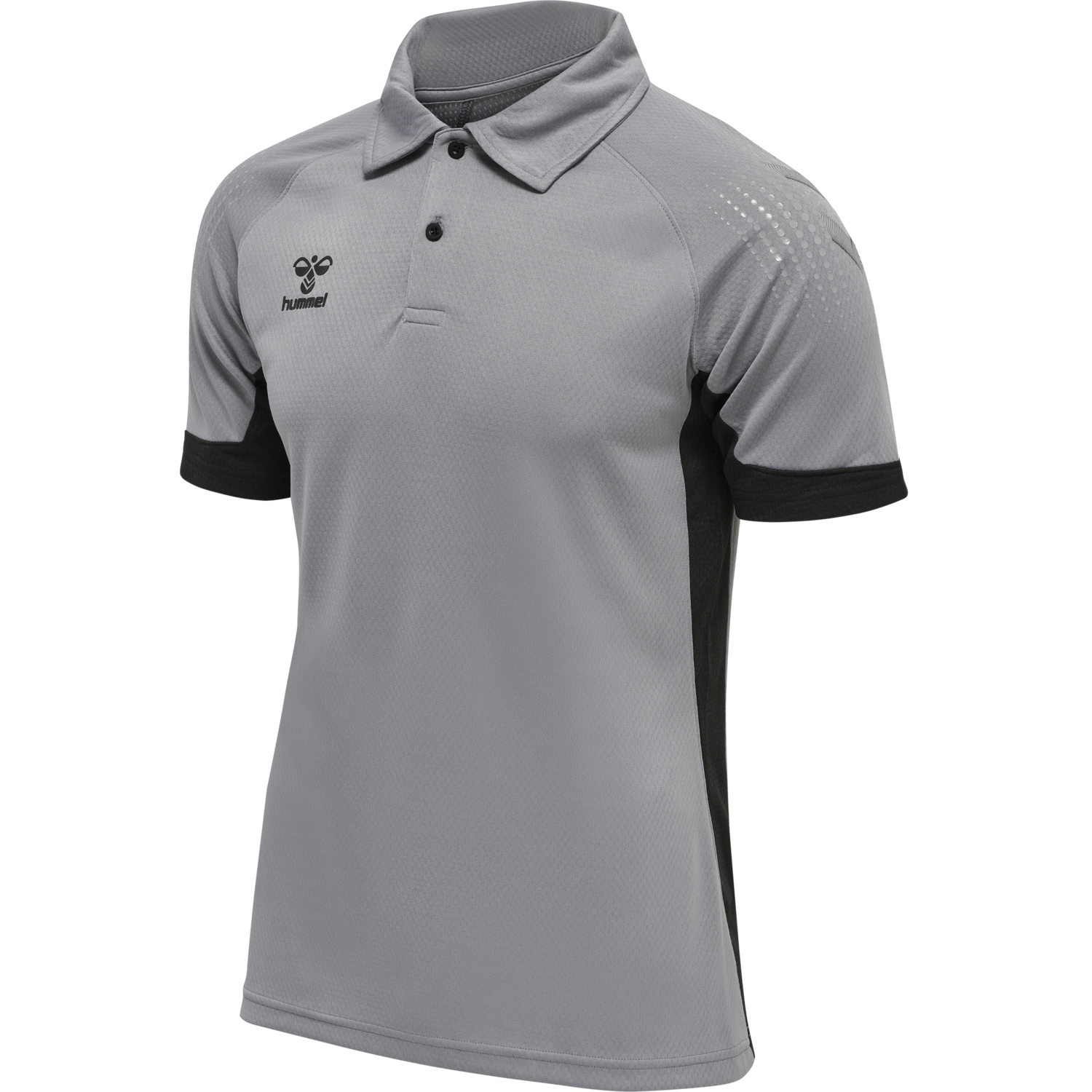 hmlLEAD FUNCTIONAL POLO, GREY MELANGE, packshot
