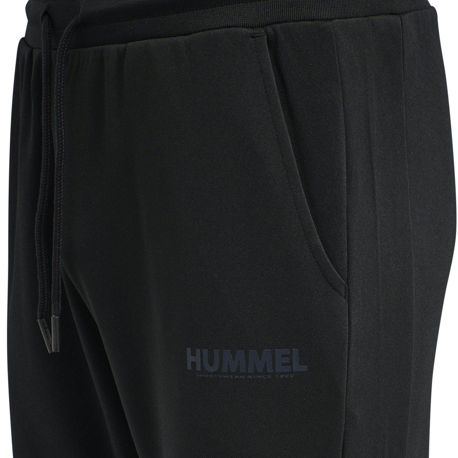hmlLEGACY POLY TAPERED PANTS, BLACK, packshot