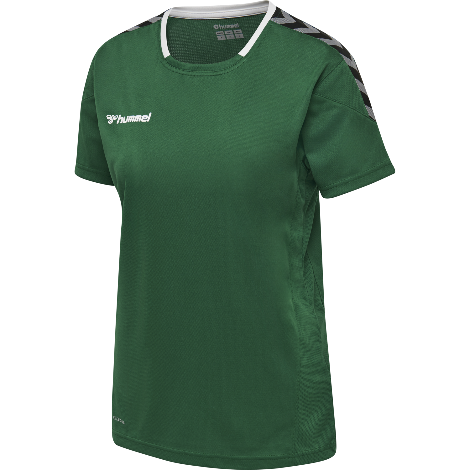 hmlAUTHENTIC POLY JERSEY WOMAN S/S, EVERGREEN, packshot