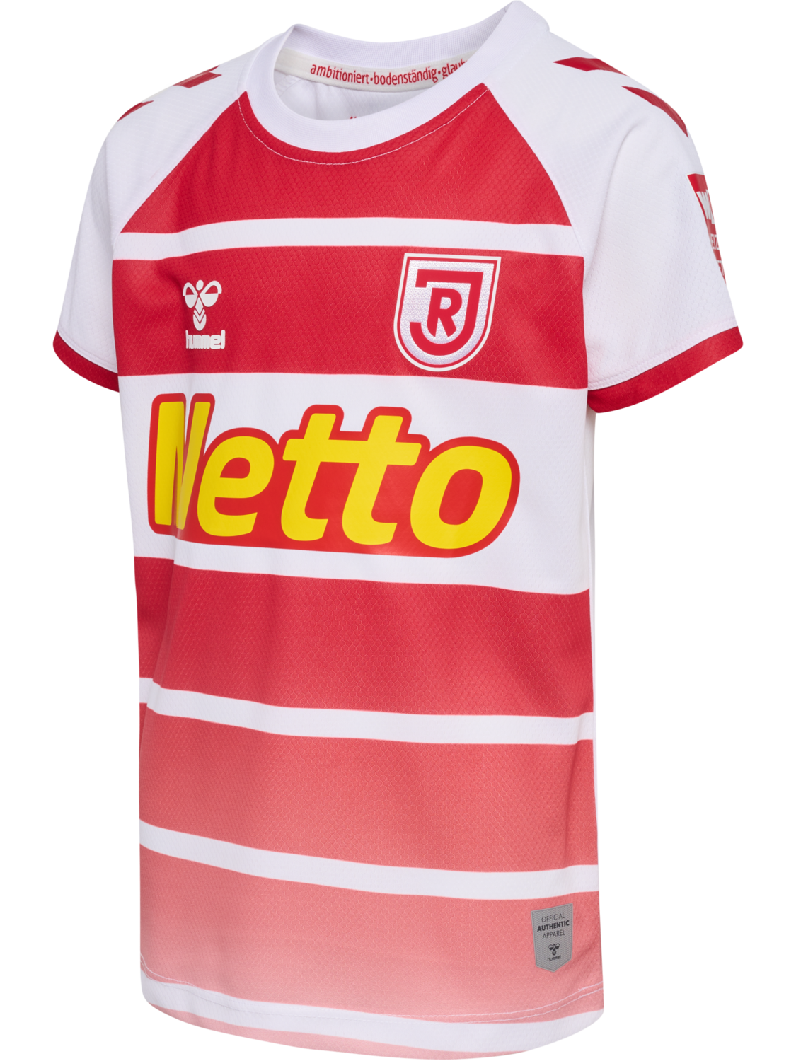 RGB 23/24 HOME JERSEY S/S KIDS, WHITE/TRUE RED, packshot