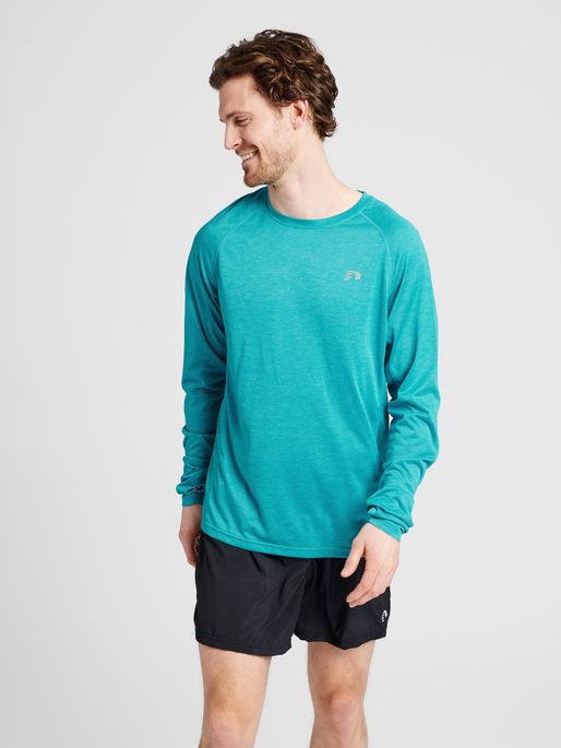 MEN RUNNING L/S, CAPRI BREEZE MELANGE, model