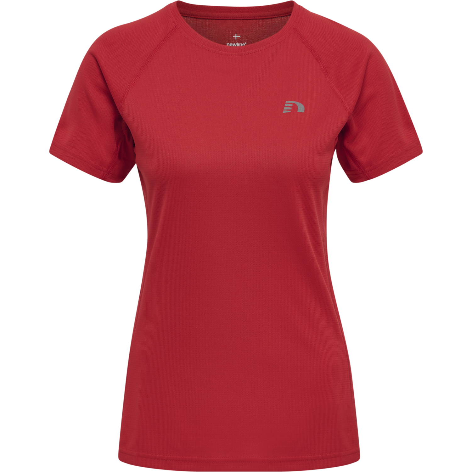 WOMEN CORE RUNNING T-SHIRT S/S, TANGO RED, packshot