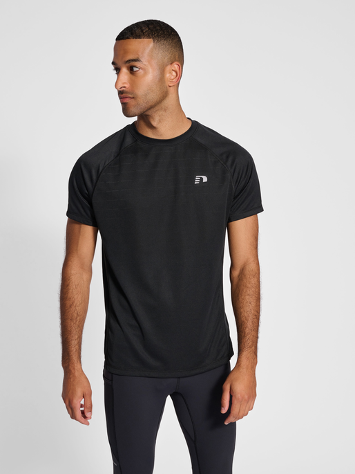 nwlLAKELAND T-SHIRT S/S MEN, BLACK, model