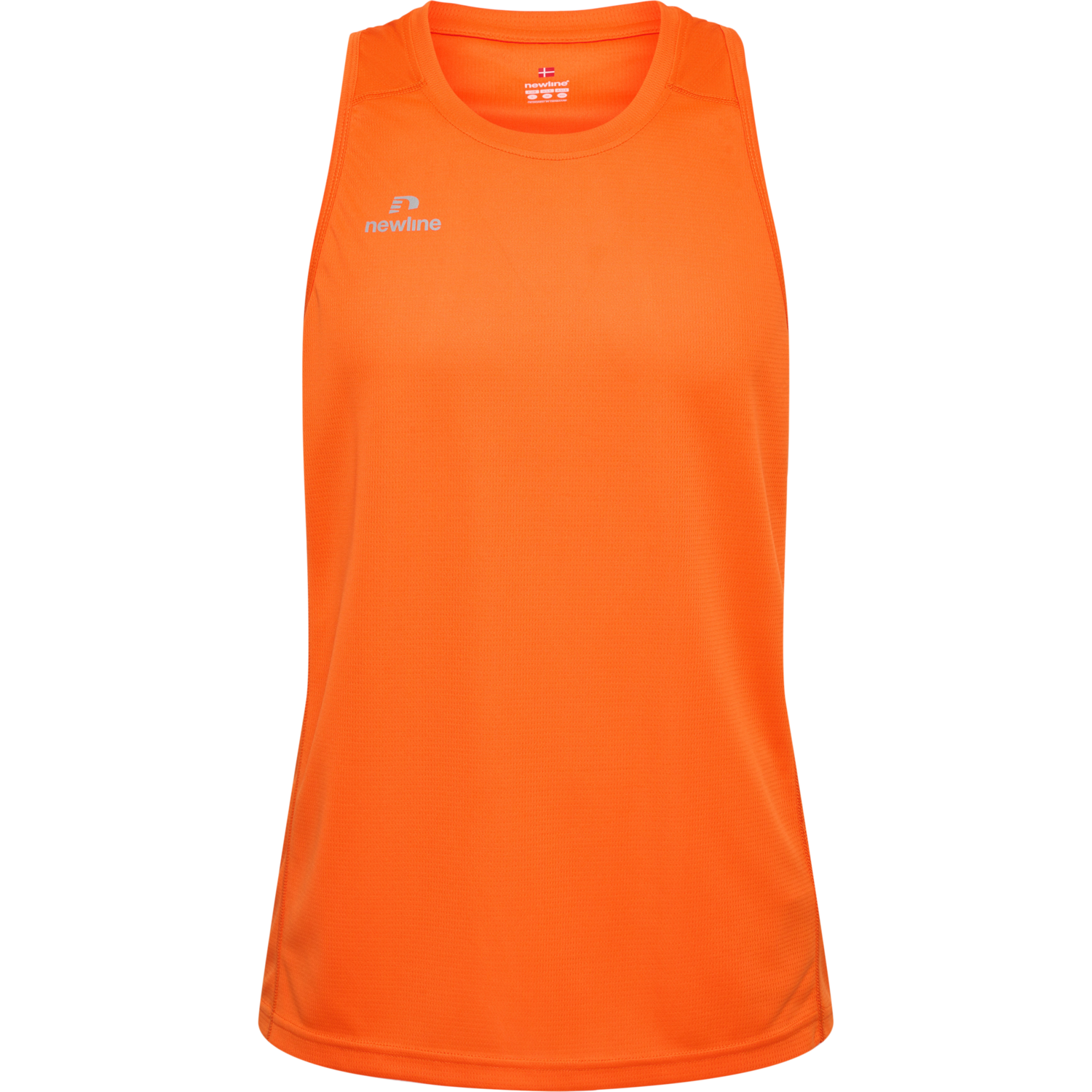 MEN'S ATHLETIC RUNNING SINGLET, ORANGE TIGER, packshot