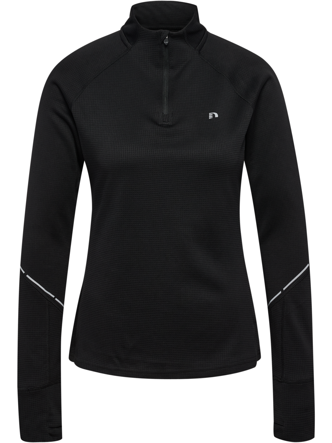 nwlPOWER HALF ZIP MIDLAYER W, BLACK, packshot