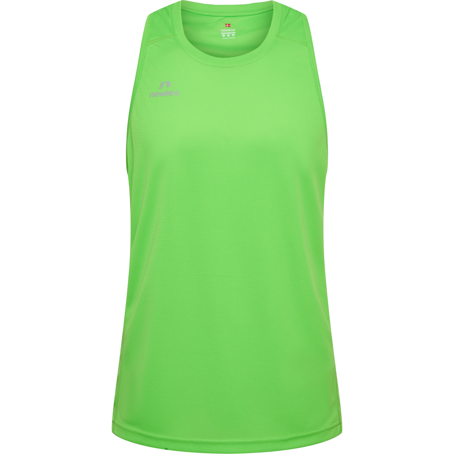 MEN'S ATHLETIC RUNNING SINGLET, GREEN FLASH, packshot