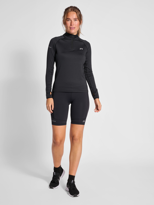 nwlLAKEWOOD 1/2 ZIP female, BLACK, model