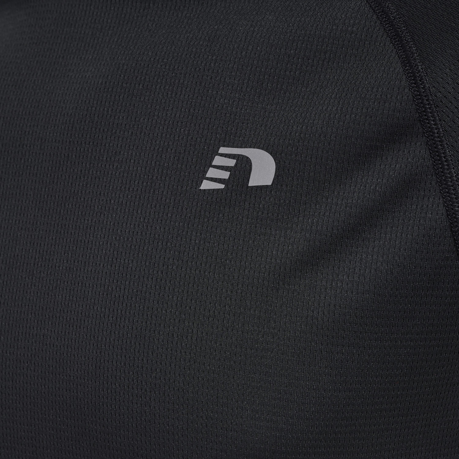 MEN CORE RUNNING T-SHIRT S/S, BLACK, packshot