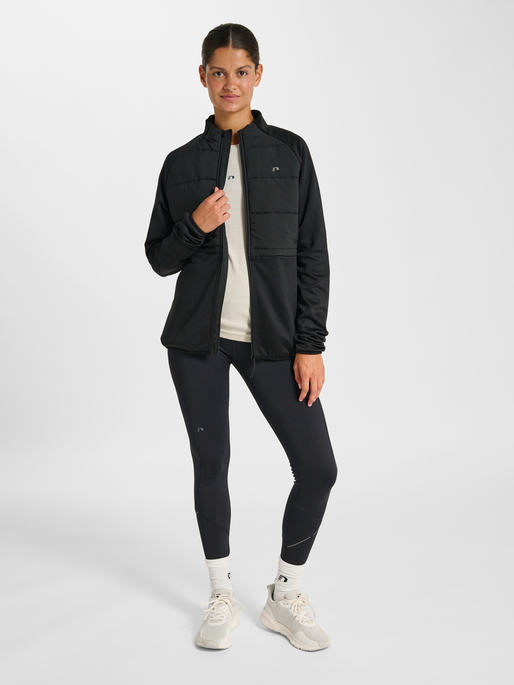 nwlQUILTED JACKET, BLACK, model