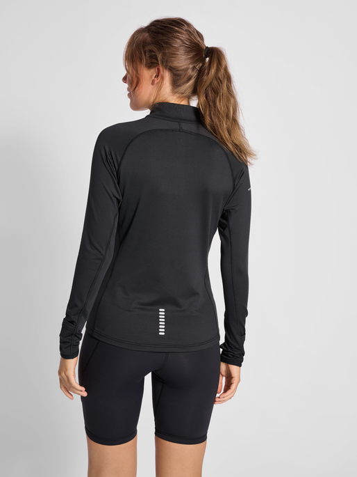 nwlLAKEWOOD 1/2 ZIP female, BLACK, model