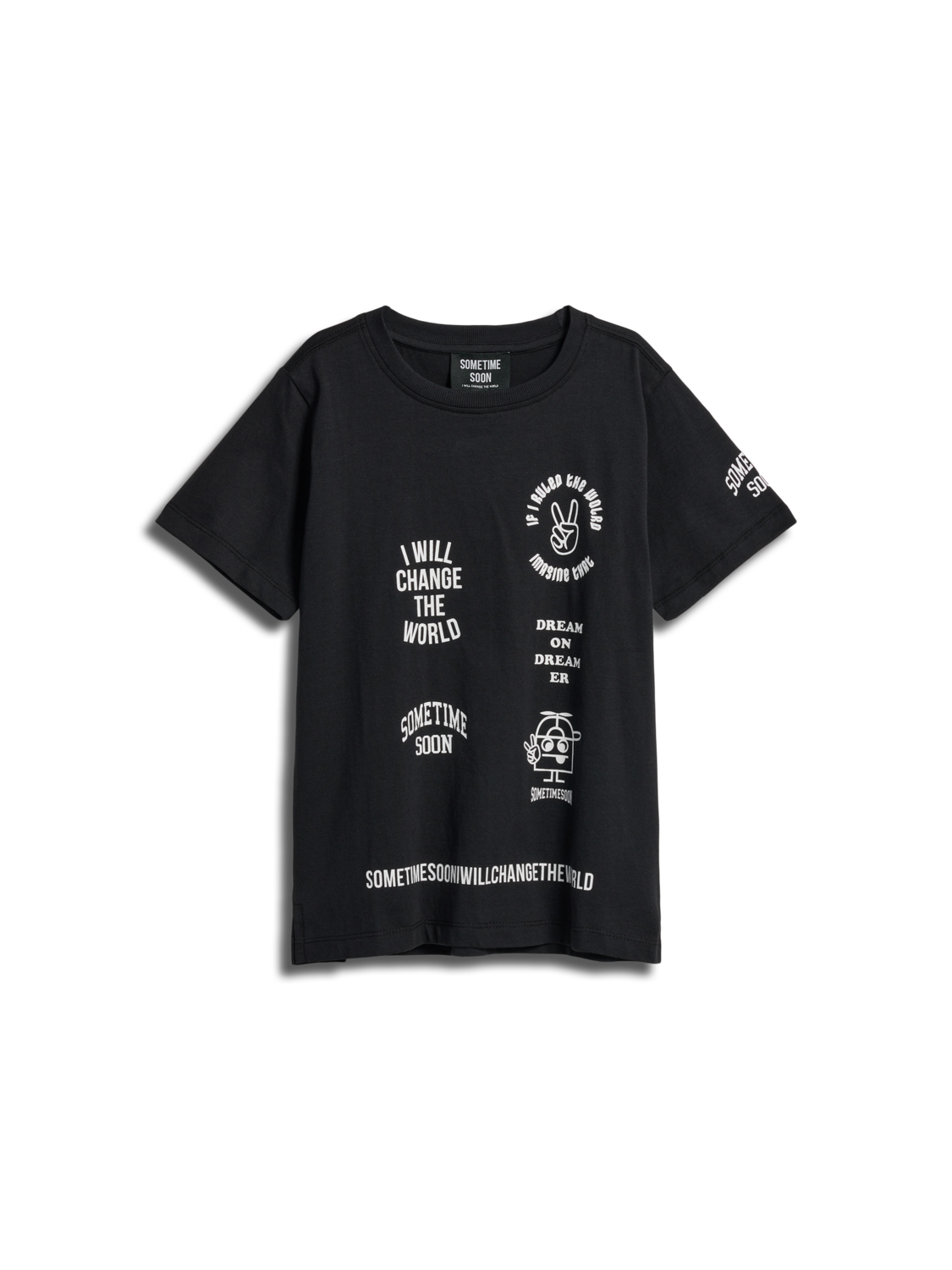 stsORTEGA T-SHIRT S/S, BLACK, packshot